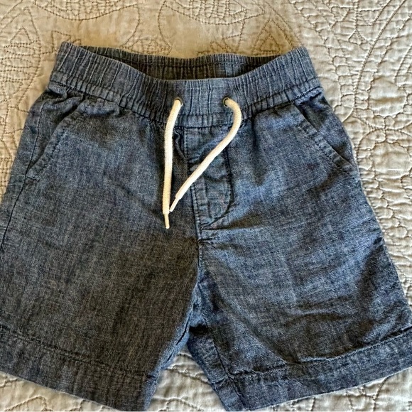 Denim Chambray Baby Gap Toddler Easy Pull-On Shorts, 3T - Picture 1 of 5